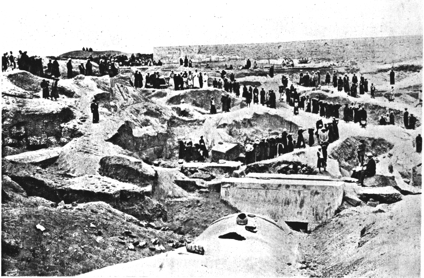 Osireion in 1914 when work began